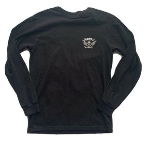 Vans Tshirt Long Sleeve Black Hawaii Small